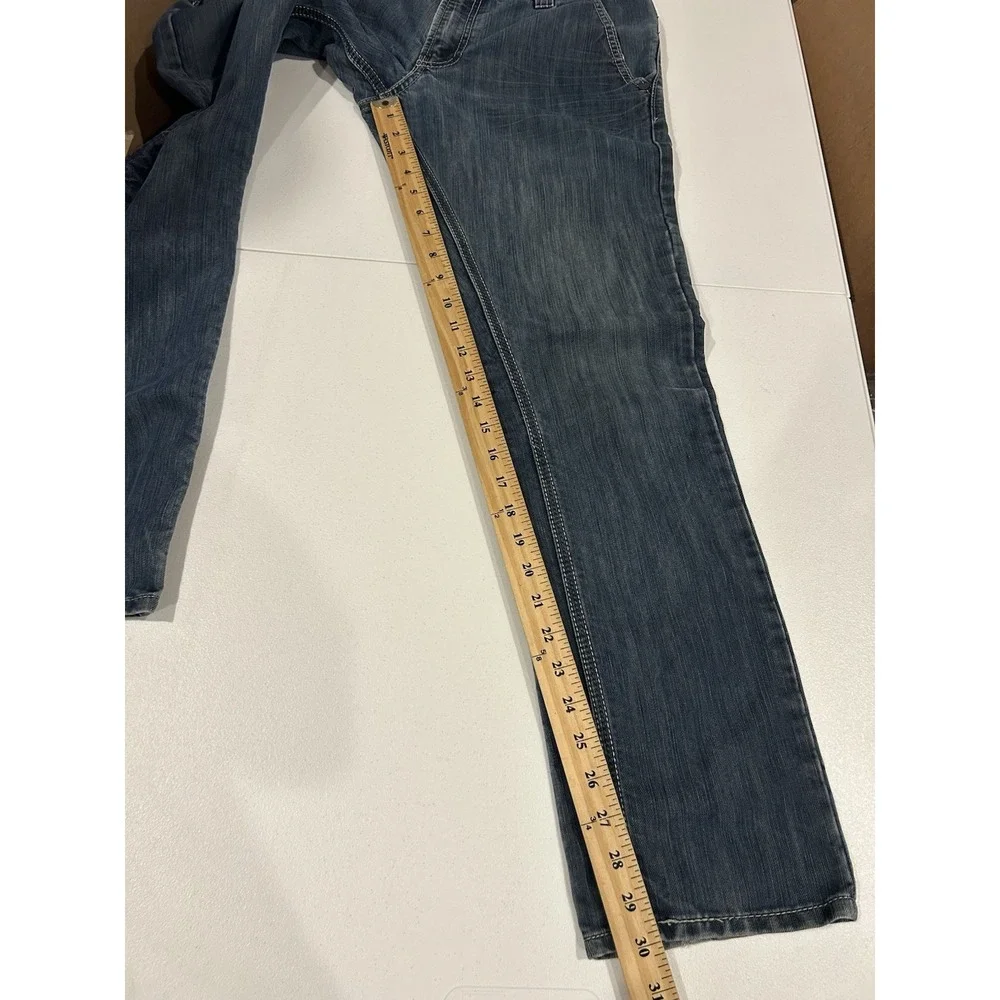 Levi's 511 Jeans Men's 32x30 Slim Fit Blue Black Label Side Button Denim EUC
